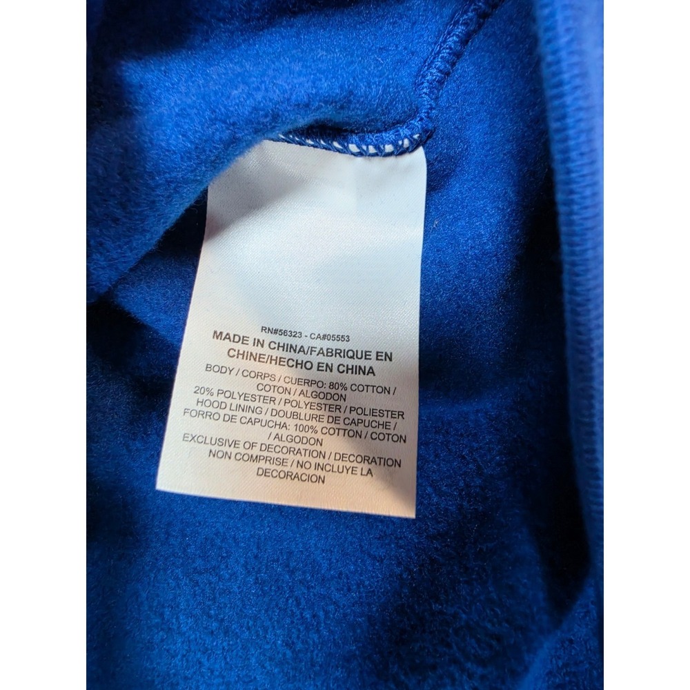 NWT Nike Sweatshirt Mens 2XL XXL Blue Swoosh Spell Out Full Zip Hoodie New - Picture 8 of 10